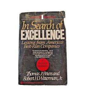 In Search Of Excellence Paperback by Thomas Peters Robert Waterman